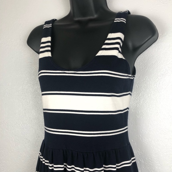 J. CREW navy white striped tank dress Sz XS - Picture 6 of 15